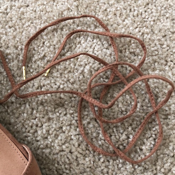 Camel Tie-Up Flats - Picture 7 of 8